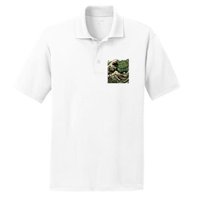 Vintage Catzilla Cat Terror Reigns PosiCharge RacerMesh Polo