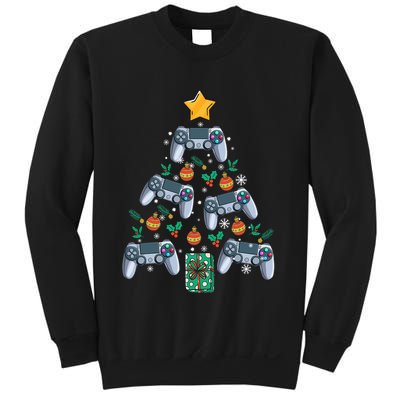 Video Controller Christmas Tree Funny Video Gamer Xmas Gift Sweatshirt
