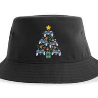Video Controller Christmas Tree Funny Video Gamer Xmas Gift Sustainable Bucket Hat