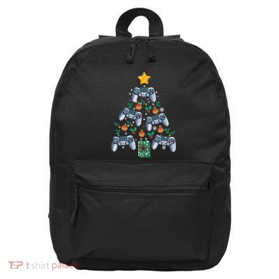 Video Controller Christmas Tree Funny Video Gamer Xmas Gift 16 in Basic Backpack