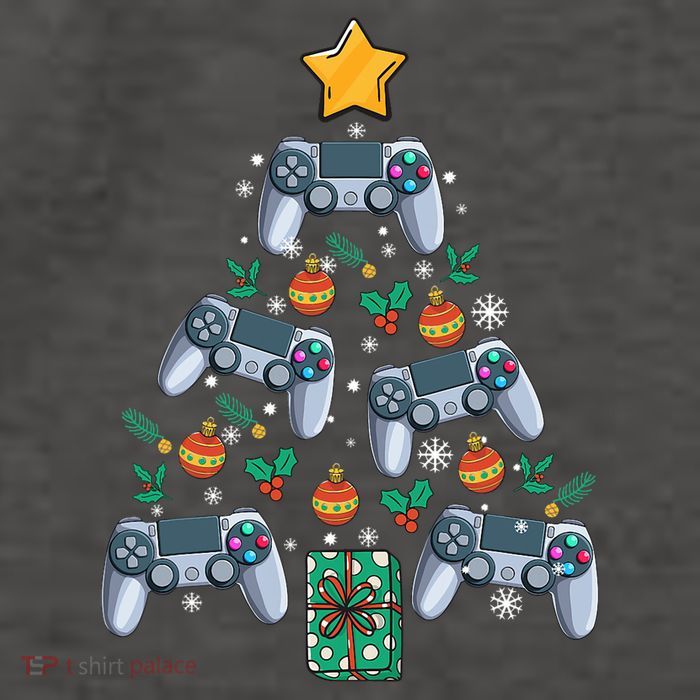 Video Controller Christmas Tree Funny Video Gamer Xmas Gift Vector Backpack