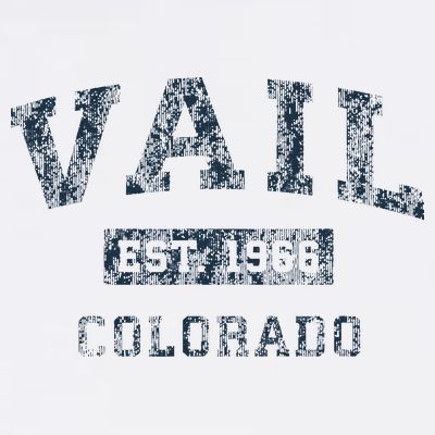 Vail Colorado Co Vintage Sports Design Print T-Shirt