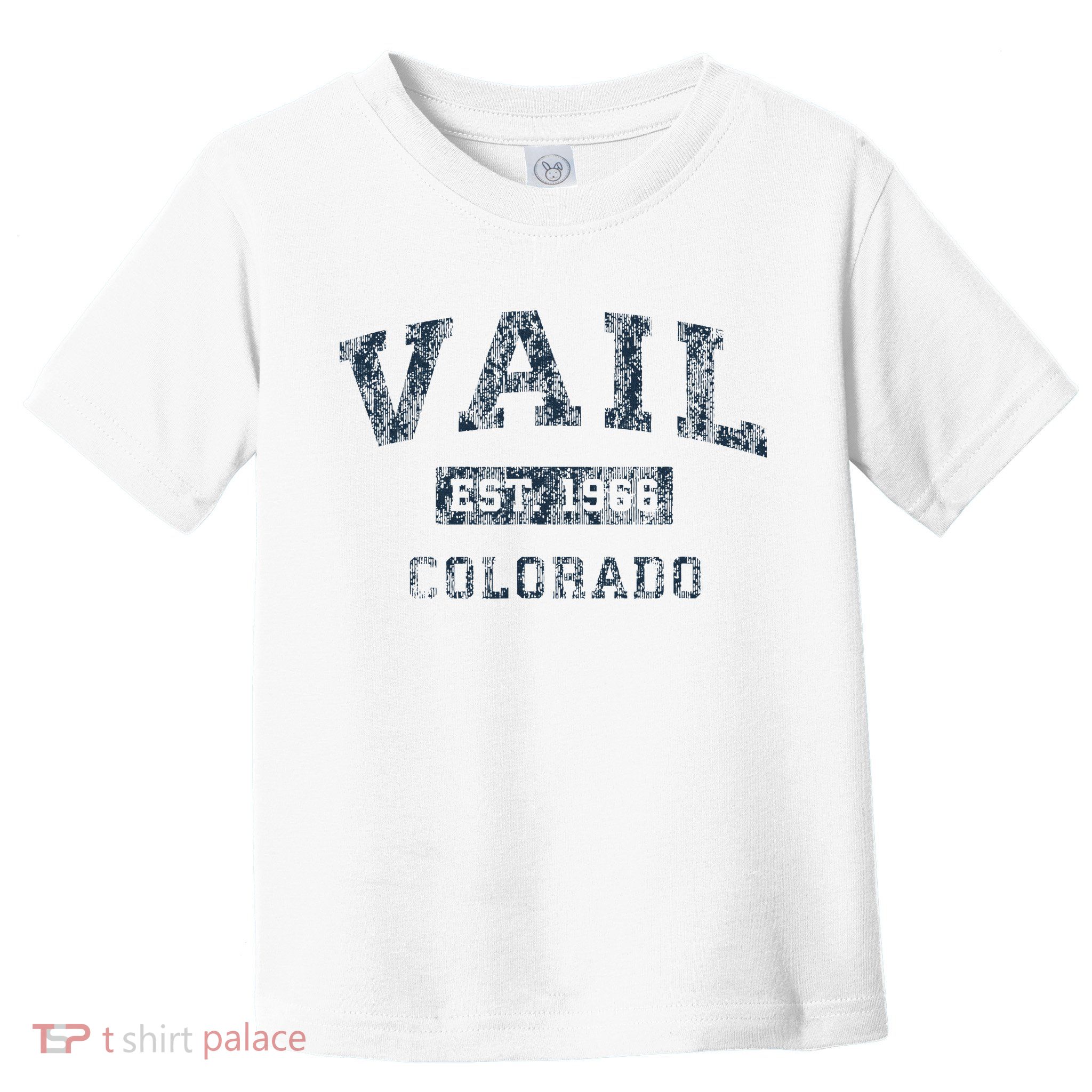 Vail Colorado Co Vintage Sports Design Print Toddler T-Shirt