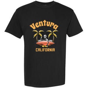 Ventura California Classic Skeleton Surfer Garment-Dyed Heavyweight T-Shirt