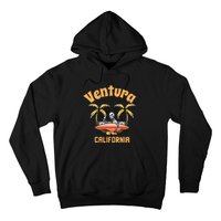 Ventura California Classic Skeleton Surfer Hoodie