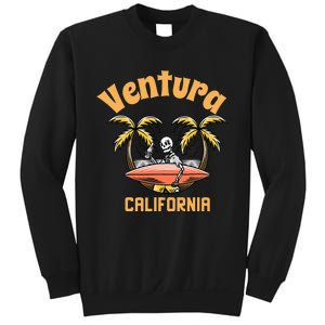 Ventura California Classic Skeleton Surfer Sweatshirt