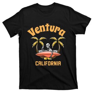 Ventura California Classic Skeleton Surfer T-Shirt