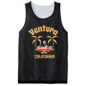 Ventura California Classic Skeleton Surfer Mesh Reversible Basketball Jersey Tank