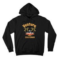 Ventura California Classic Skeleton Surfer Tall Hoodie