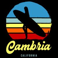Vintage Cambria California Surf Cute Gift Doggie Tank