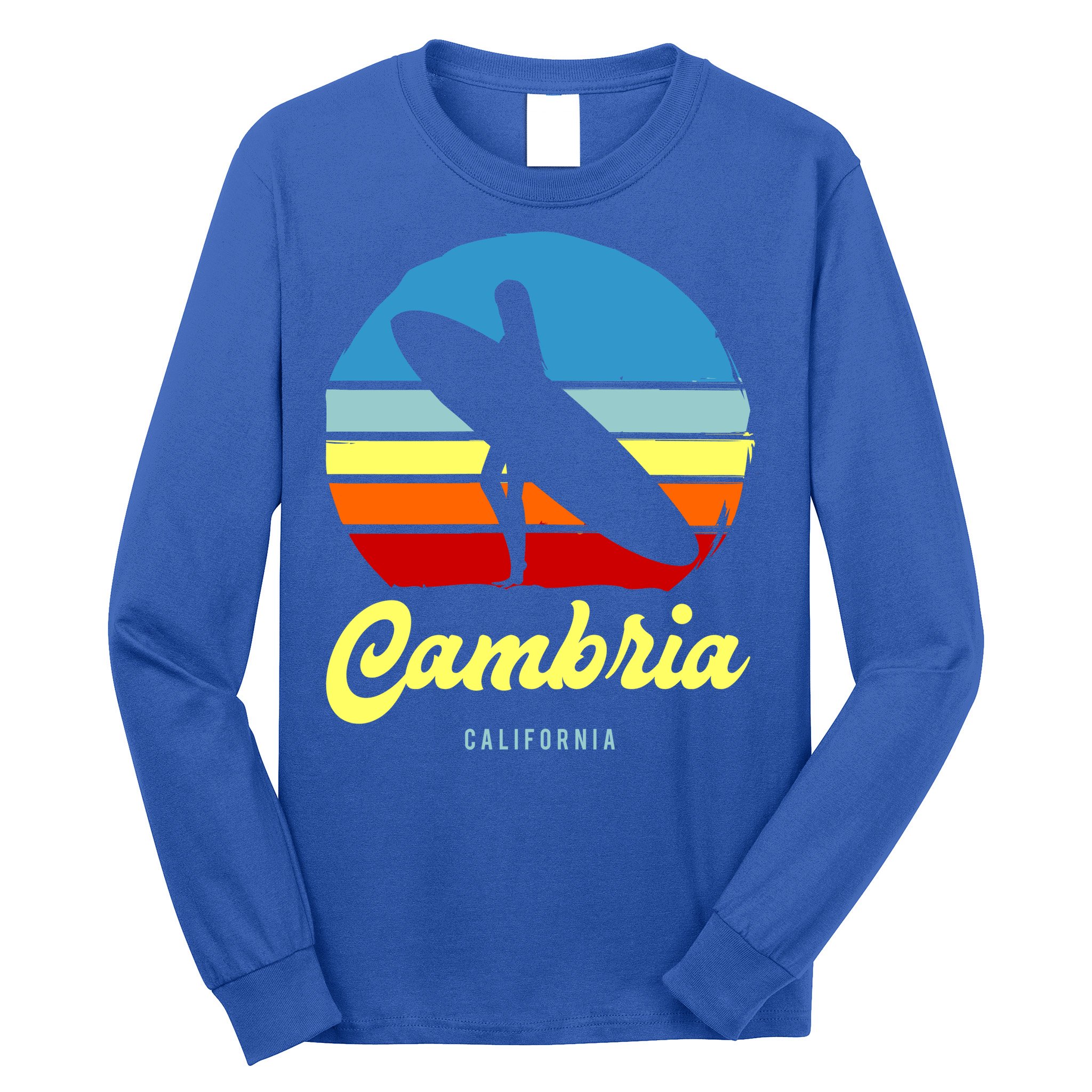 Vintage Cambria California Surf Cute Gift Long Sleeve Shirt