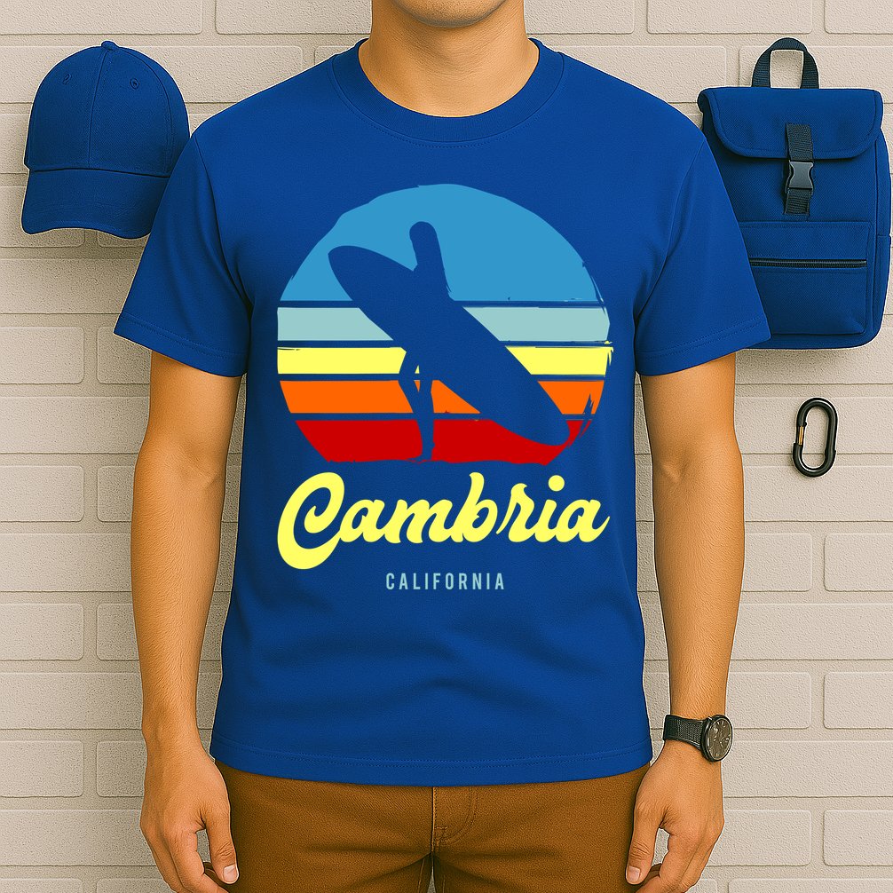 Vintage Cambria California Surf Cute Gift T-Shirt