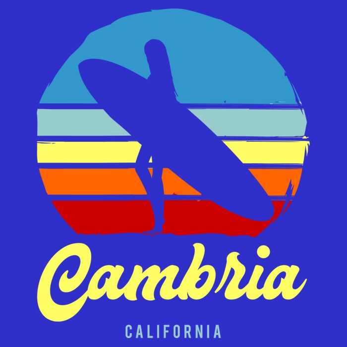 Vintage Cambria California Surf Cute Gift Womens Tank Top