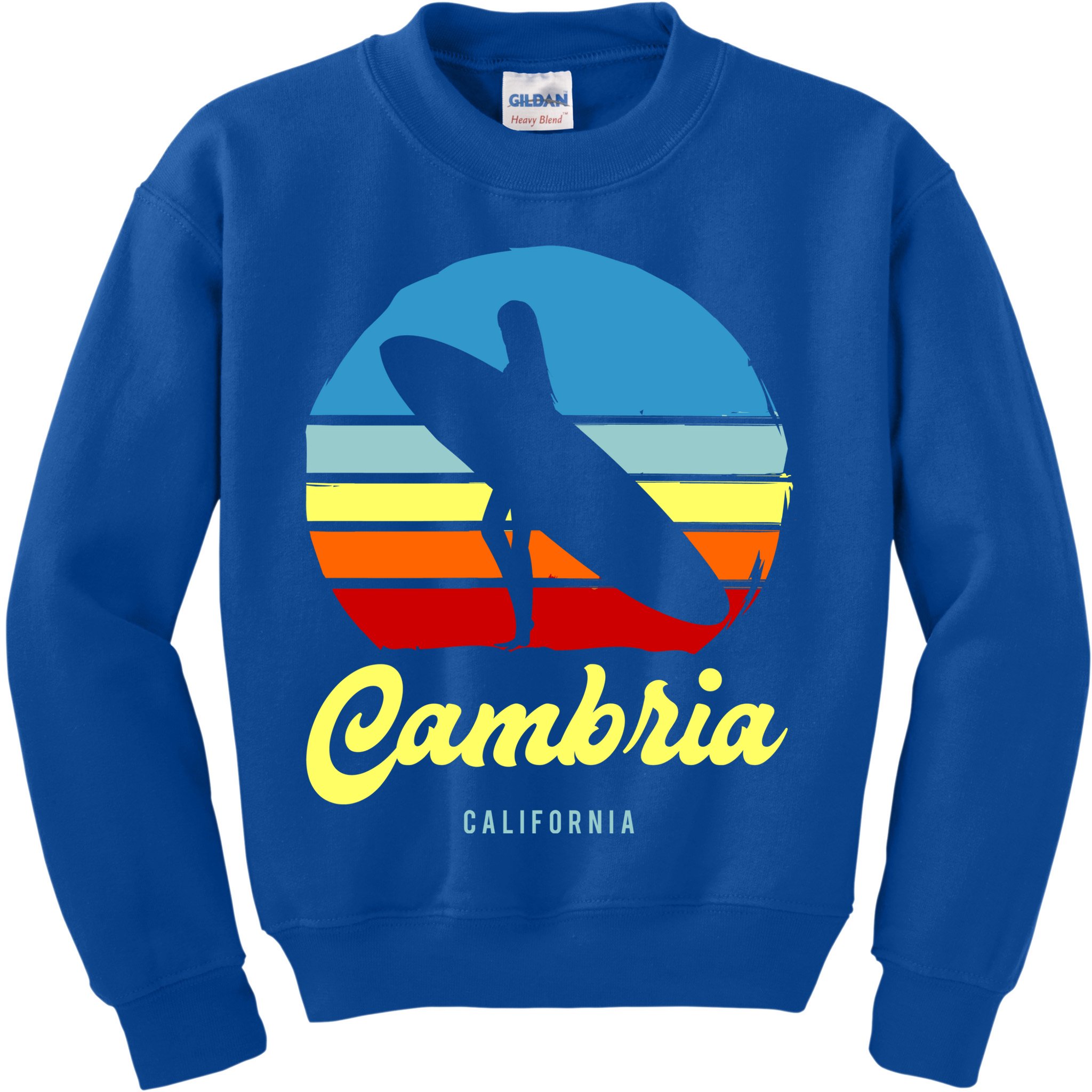 Vintage Cambria California Surf Cute Gift Kids Sweatshirt