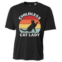 Vintage Childless Cat Lady Gift Cooling Performance Crew T-Shirt