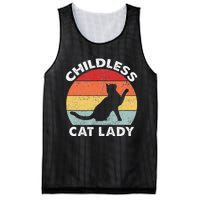 Vintage Childless Cat Lady Gift Mesh Reversible Basketball Jersey Tank