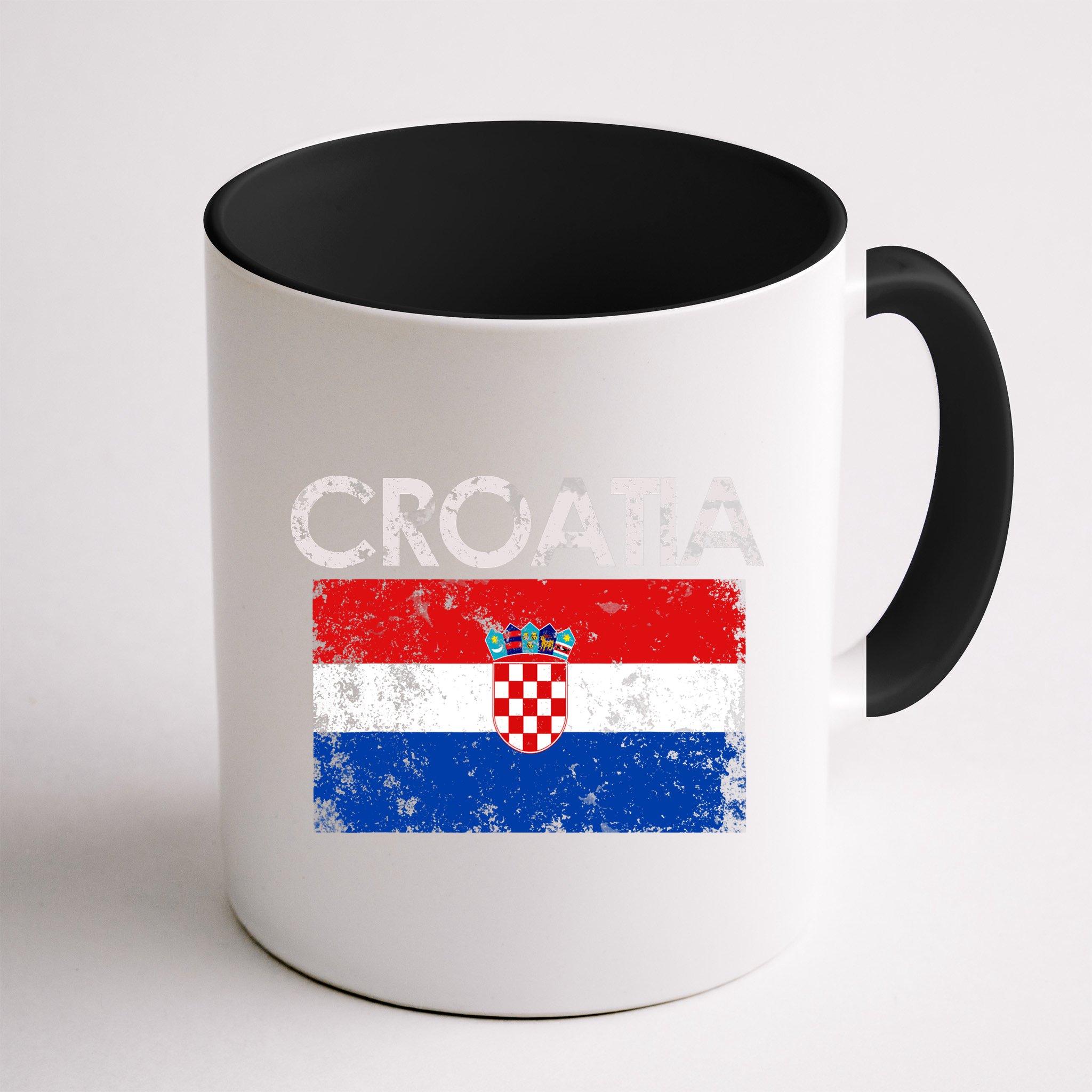 Vintage Croatia Croatian Flag Pride Gift Mug