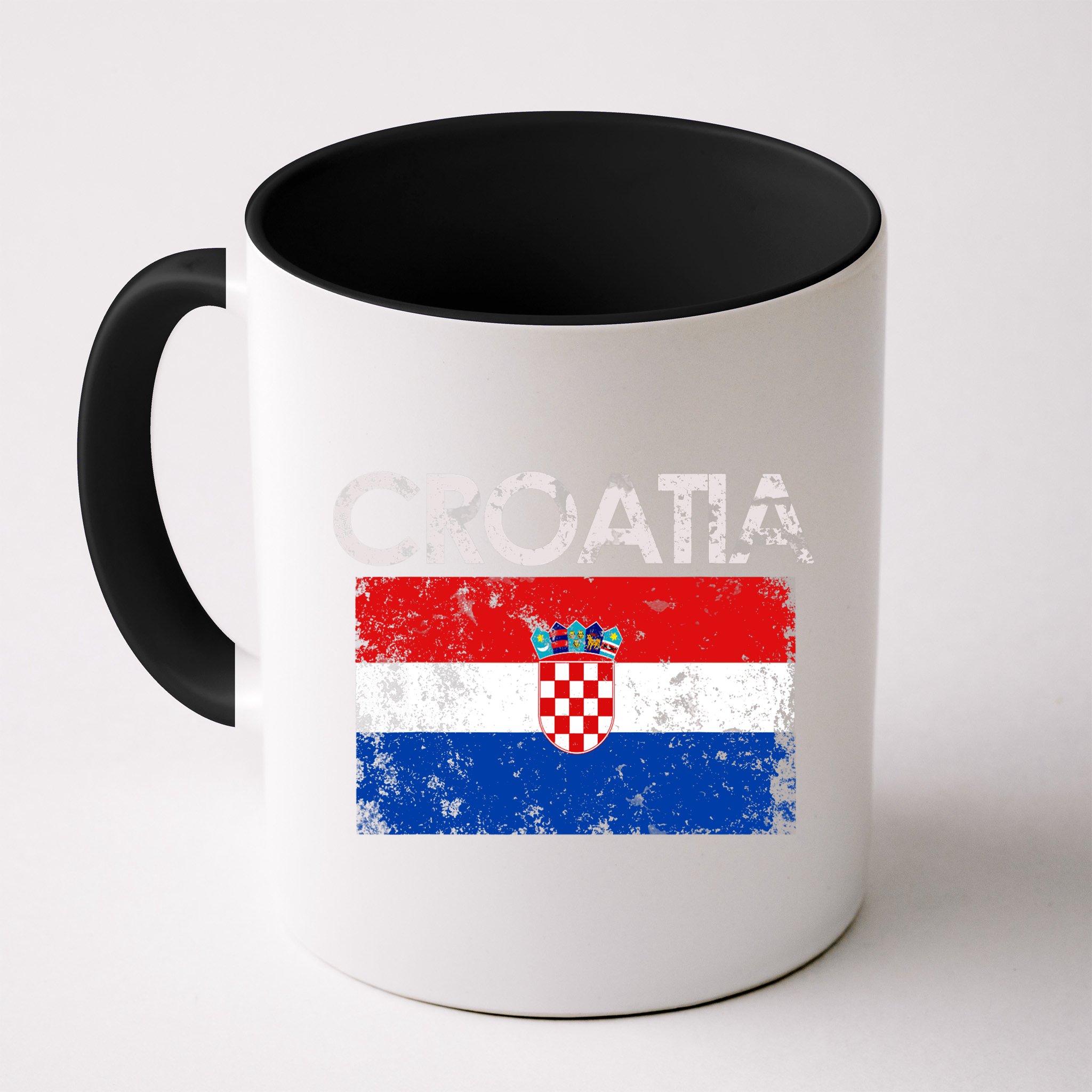 Vintage Croatia Croatian Flag Pride Gift Mug