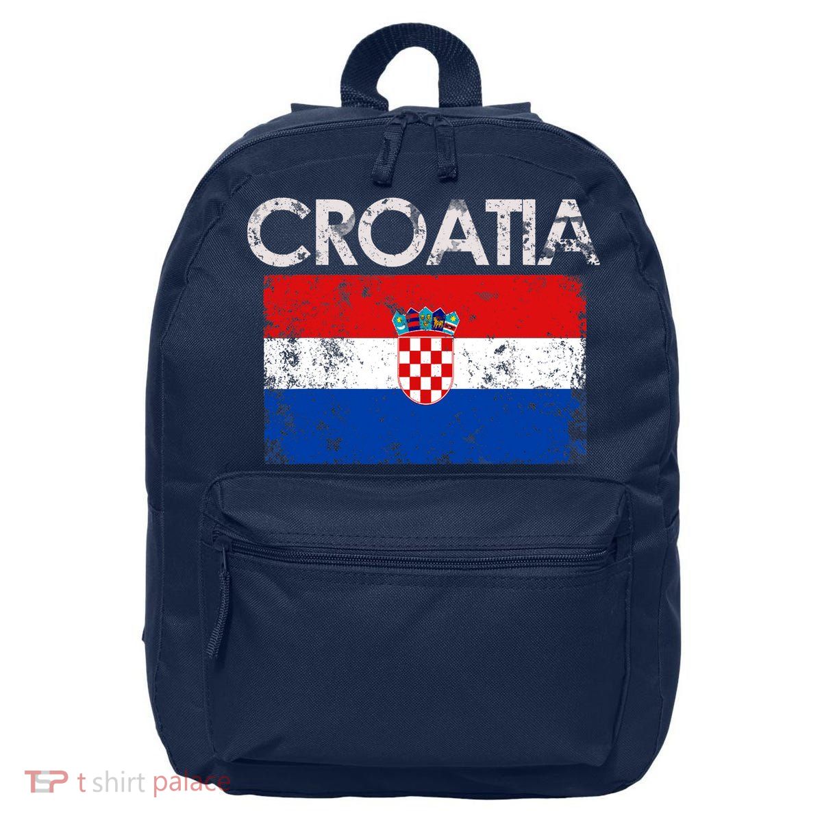 Vintage Croatia Croatian Flag Pride Gift 16 in Basic Backpack