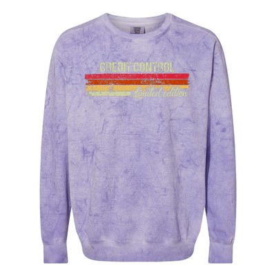 Vintage Credit Control Limited Edition Colorblast Crewneck Sweatshirt