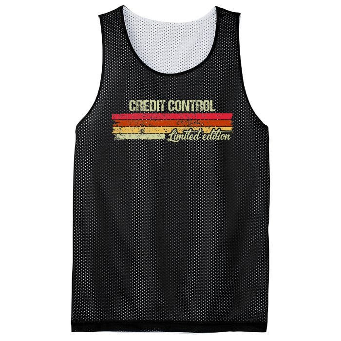 Vintage Credit Control Limited Edition Mesh Reversible Basketball Jersey Tank