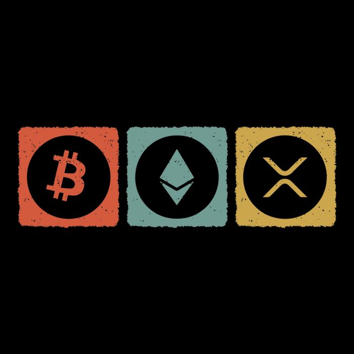 Vintage Crypto Cryptocurrency Crypto Ethereum Xrp Bitcoin Performance Shirt