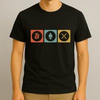 Vintage Crypto Cryptocurrency Crypto Ethereum Xrp Bitcoin T-Shirt