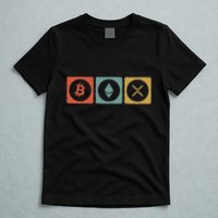 Vintage Crypto Cryptocurrency Crypto Ethereum Xrp Bitcoin T-Shirt