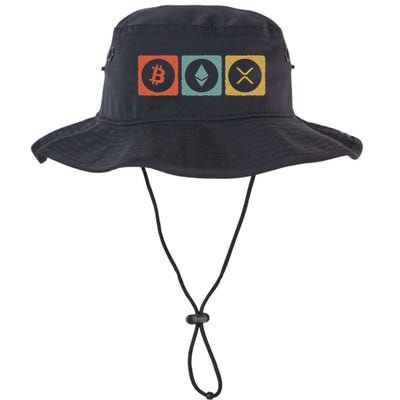 Vintage Crypto Cryptocurrency Crypto Ethereum Xrp Bitcoin Bucket Hat