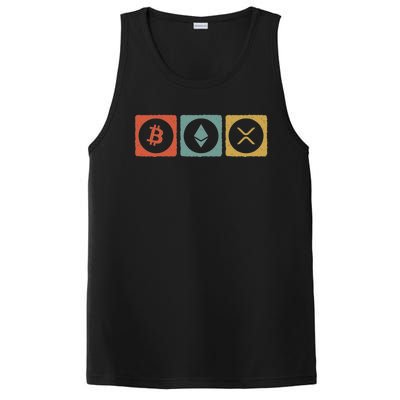 Vintage Crypto Cryptocurrency Crypto Ethereum Xrp Bitcoin PosiCharge Competitor Tank