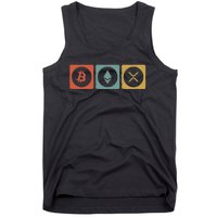 Vintage Crypto Cryptocurrency Crypto Ethereum Xrp Bitcoin Tank Top