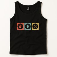 Vintage Crypto Cryptocurrency Crypto Ethereum Xrp Bitcoin Tank Top