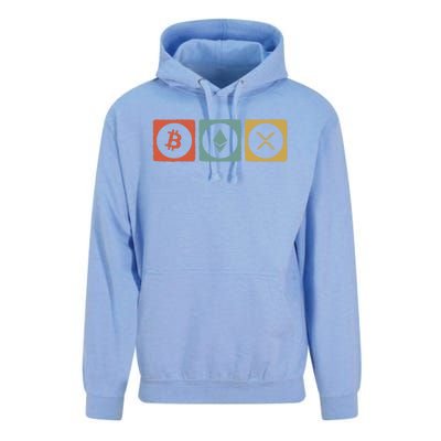 Vintage Crypto Cryptocurrency Crypto Ethereum Xrp Bitcoin Unisex Surf Hoodie