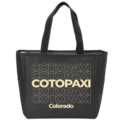 Vintage Cotopaxi Colorado Repeating Zip Tote Bag