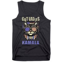 Vintage Childless Cat Ladies For Kamala Harris 2024 Election Tank Top