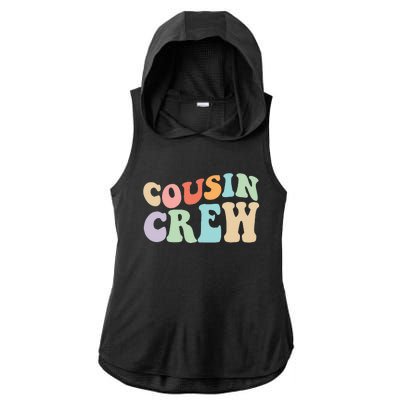 Vintage Cousin Crew Ladies PosiCharge Tri-Blend Wicking Draft Hoodie Tank