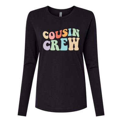 Vintage Cousin Crew Womens Cotton Relaxed Long Sleeve T-Shirt