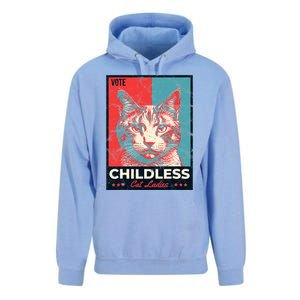 Vote Childless Cat Lady Unisex Surf Hoodie