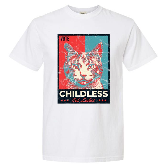 Vote Childless Cat Lady Garment-Dyed Heavyweight T-Shirt