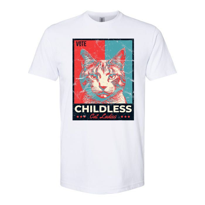 Vote Childless Cat Lady Softstyle CVC T-Shirt