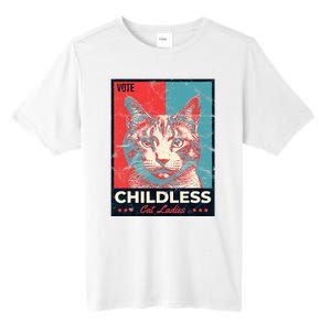 Vote Childless Cat Lady Tall Fusion ChromaSoft Performance T-Shirt