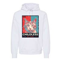 Vote Childless Cat Lady Premium Hoodie