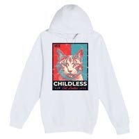 Vote Childless Cat Lady Premium Pullover Hoodie