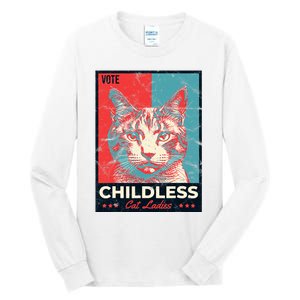 Vote Childless Cat Lady Tall Long Sleeve T-Shirt