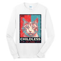 Vote Childless Cat Lady Tall Long Sleeve T-Shirt