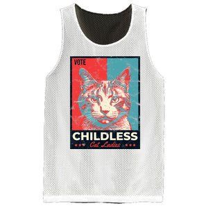 Vote Childless Cat Lady Mesh Reversible Basketball Jersey Tank