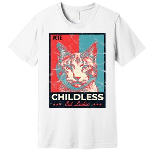 Vote Childless Cat Lady Premium T-Shirt