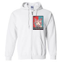 Vote Childless Cat Lady Full Zip Hoodie