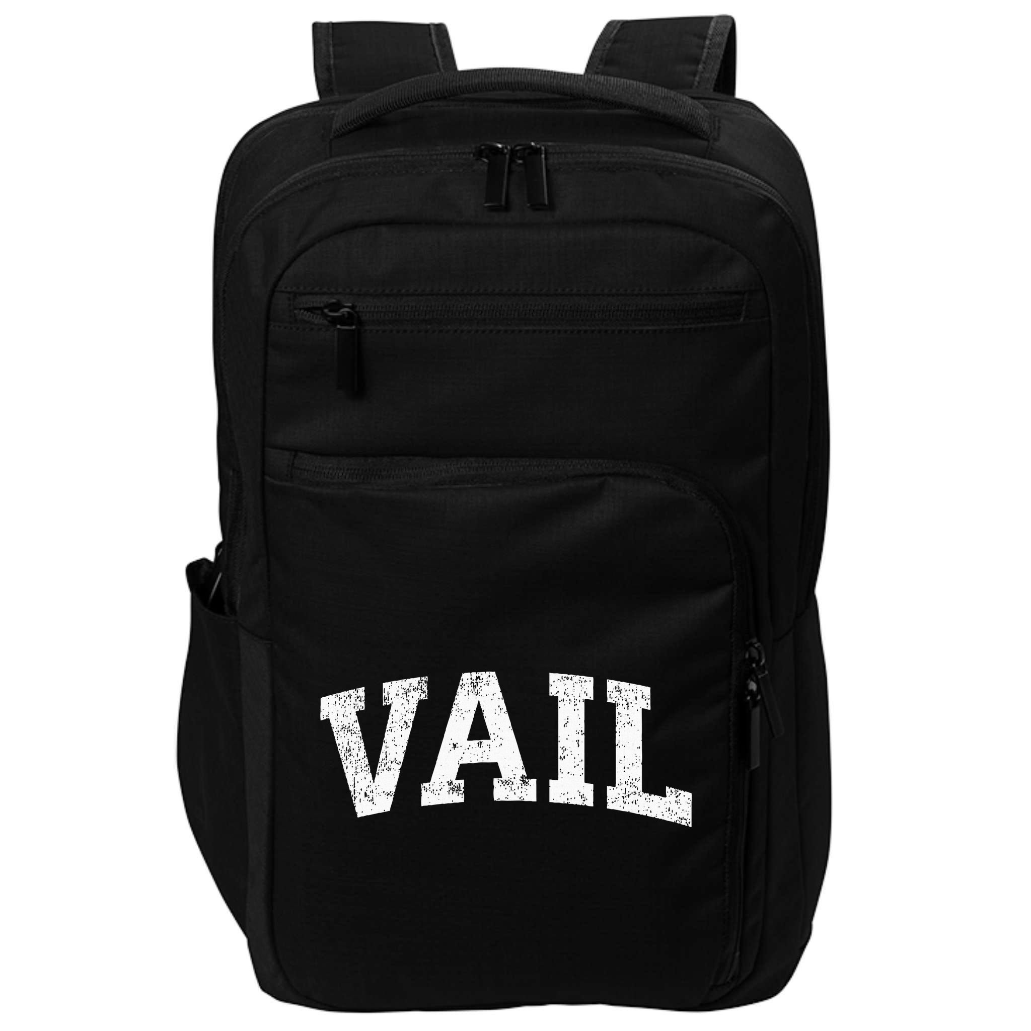Vail Colorado Co Vintage Athletic Sports Design Impact Tech Backpack