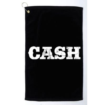 Vintage Cash Country Funny Music Lovers Outlaw Gift Platinum Collection Golf Towel